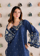 BATIK-2PIECE DHANAK EMBROIDERED SHIRT WITH DHANAK EMB TROUSER-WJ-15106
