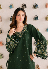 BATIK-2PIECE DHANAK EMBROIDERED SHIRT WITH DHANAK EMB TROUSER-WJ-15107