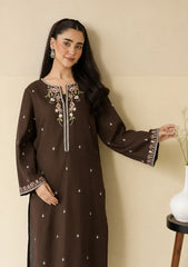 BATIK-2PIECE DHANAK EMBROIDERED SHIRT WITH DHANAK EMB TROUSER-WJ-15113