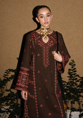 BATIK-2PIECE DHANAK EMBROIDERED SHIRT WITH DHANAK EMB TROUSER-WJ-15102