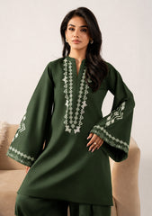 BATIK-2PC DHANAK SEQUIN EMBROIDERED SHIRT WITH SEQUIN EMBROIDERED TROUSER-W.J_15100