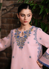 BATIK-2PIECE DHANAK EMBROIDERED SHIRT WITH DHANAK EMB TROUSER-WJ-15110