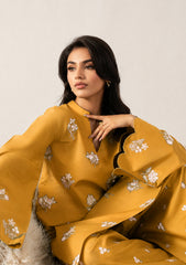 BATIK-2PIECE DHANAK EMBROIDERED SHIRT WITH DHANAK EMB TROUSER-WJ-15103