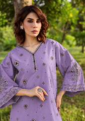 BATIK-2PIECE DHANAK EMBROIDERED SHIRT WITH DHANAK EMB TROUSER-WJ-15125