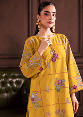 BATIK-2PIECE DHANAK EMBROIDERED SHIRT WITH DHANAK EMB TROUSER-WJ-15130