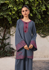 BATIK-2PIECE DHANAK EMBROIDERED SHIRT WITH DHANAK EMB TROUSER-WJ-15143
