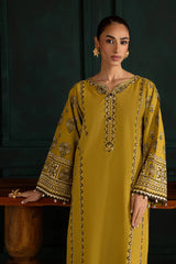 BATIK-2PC DHANAK EMBROIDERED SHIRT WITH DHANAK EMBROIDERED TROUSER-W.J-141