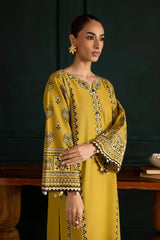BATIK-2PC DHANAK EMBROIDERED SHIRT WITH DHANAK EMBROIDERED TROUSER-W.J-141