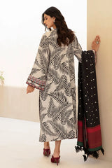 BAROUQE-3PC KARANDI PRINTED SHIRT WITH KARANDI PRINTED DUPATTA AND TROUSER-W.J-2577