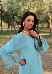 BATIK-2PC LAWN EMBROIDERED SHIRT WITH LAWN TROUSER-W.J-174