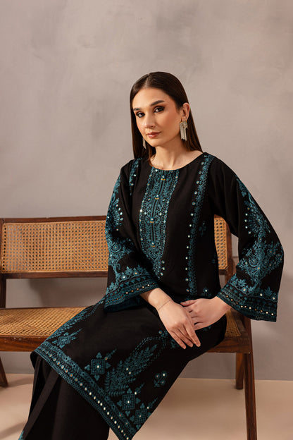 BATIK-2PC SEQUIN LAWN EMBROIDERED SHIRT WITH SEQUIN LAWN EMBROIDERED TROUSER-W.J-1597