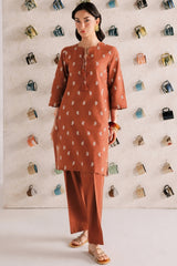 BATIK-2PIECE DHANAK EMBROIDERED SHIRT WITH DHANAK EMB TROUSER-WJ-15104