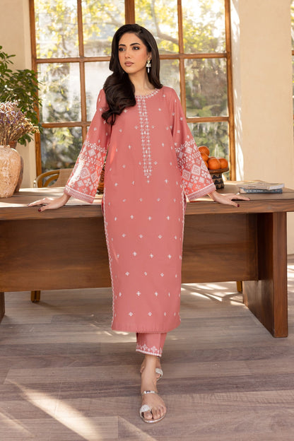 BATIK-2PC LAWN EMBROIDRED SHIRT WITH LAWN EMBROIDRED SLEEVES-W.J-1488