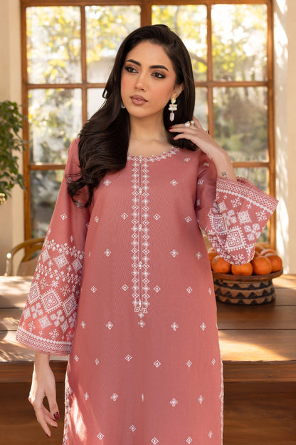 BATIK-2PC LAWN EMBROIDRED SHIRT WITH LAWN EMBROIDRED SLEEVES-W.J-1488