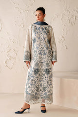 BAROQUE-3PC VISCOSE PRINTED SHIRT WITH VISCOSE PRINTED DUPATTA AND TROUSER-W.J-2633