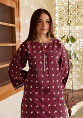 BATIK-2PC LAWN EMBROIDERED SHIRT WITH LAWN TROUSER-W.J-197