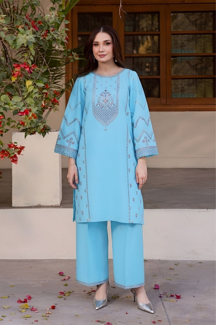 BATIK-2PC LAWN EMBROIDERED SHIRT WITH LAWN TROUSER-W.J-141