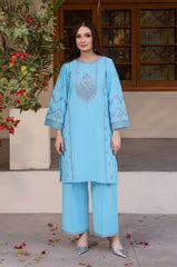 BATIK-2PC LAWN EMBROIDERED SHIRT WITH LAWN TROUSER-W.J-141