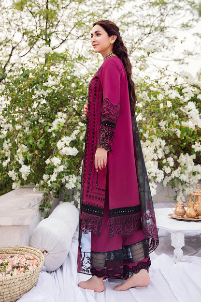 RANG RASIYA-3PC LAWN EMBROIDERED WITH ORGANZA EMBROIDERED DUPATTA-W.J-1465