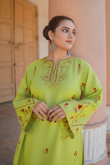 URGE-2PC LAWN  EMBROIDERED SHIRT WITH EMB TROUSER-W.J-24