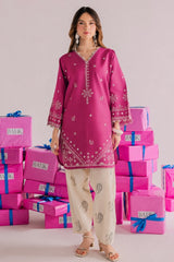 BATIK-2PIECE DHANAK EMBROIDERED SHIRT WITH DHANAK EMB TROUSER-WJ-15067