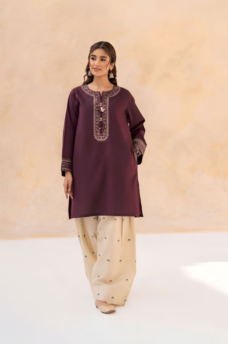 LAZULI-2PC LAWN EMBROIDERED SHIRT WITH LAWN TROUSER-W.J-261
