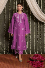 URGE-2PC LAWN EMBROIDERED SHIRT WITH LAWN TROUSER-W.J-273