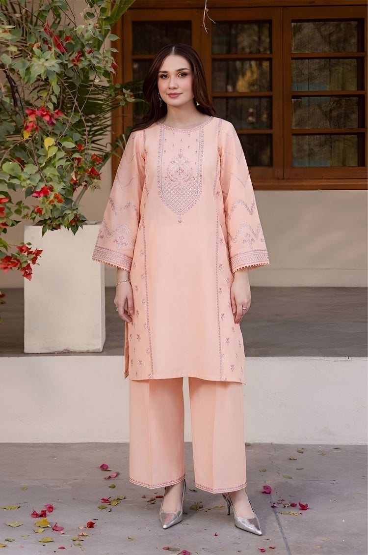 BATIK-2PC LAWN EMBROIDERED SHIRT WITH LAWN TROUSER-W.J-140