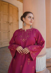 URGE-2PC LAWN  EMBROIDERED SHIRT WITH EMB TROUSER-W.J-25