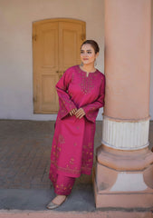 URGE-2PC LAWN  EMBROIDERED SHIRT WITH EMB TROUSER-W.J-25