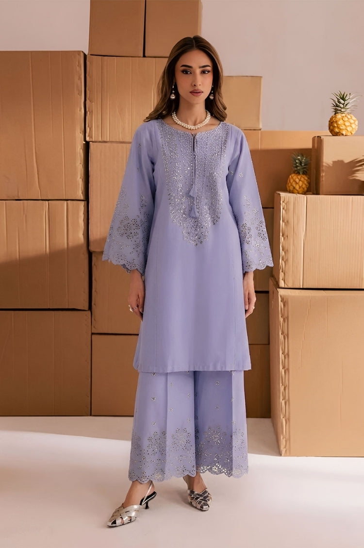BATIK-2PC LAWN EMBROIDERED SHIRT WITH LAWN TROUSER-W.J-179
