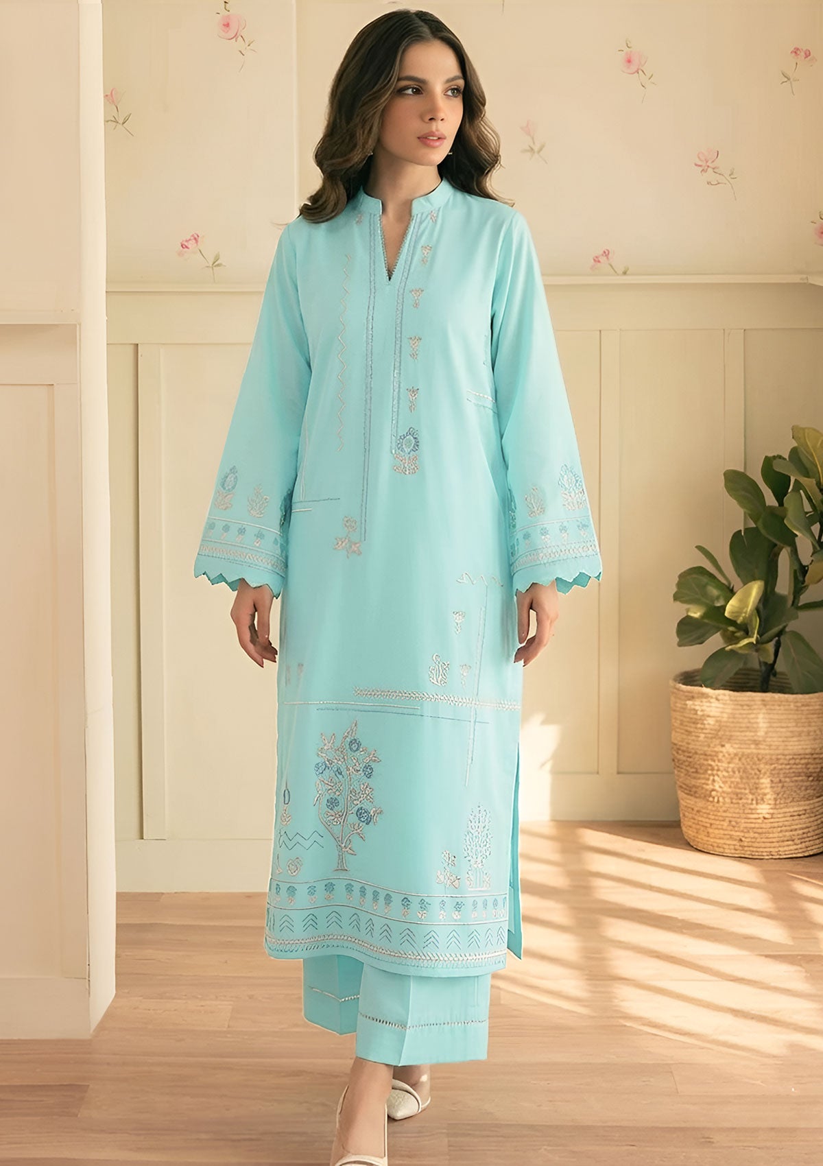 BATIK-2PC LAWN EMBROIDERED SHIRT WITH TROUSER-295