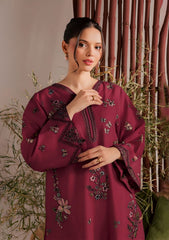 GARNET-2PC LAWN EMBROIDERED SHIRT WITH LAWN TROUSER-W.J-256