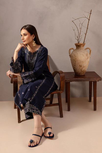 BATIK-2PC SEQUIN LAWN EMBROIDERED SHIRT WITH SEQUIN LAWN EMBROIDERED TROUSER-W.J-1650