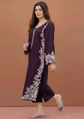 LAJWANTI-2PC LAWN EMBROIDERED SHIRT WITH LAWN TROUSER-W.J-27