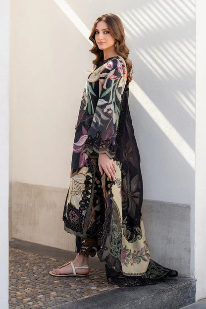 BAROQUE-3PC KHADDAR PRINTED EMB SHIRT WITH KHADDAR PRINTED EMB DUPATTA AND PRINTED TROUSER-W.J-1972