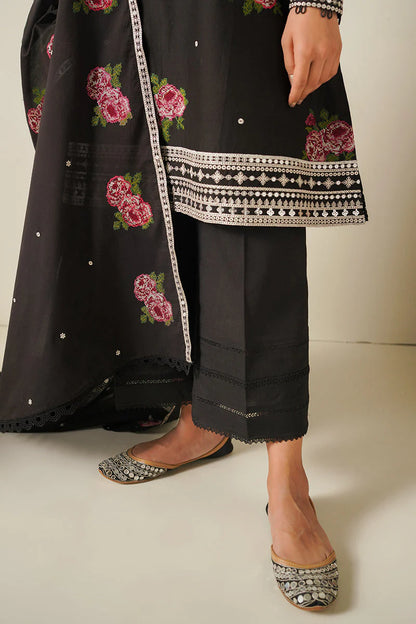 CROSS STITCH - 3PC LAWN EMBROIDERED SHIRT WITH CHIFFON EMBROIDERED DUPATTA AND TROUSER-W.J-1406