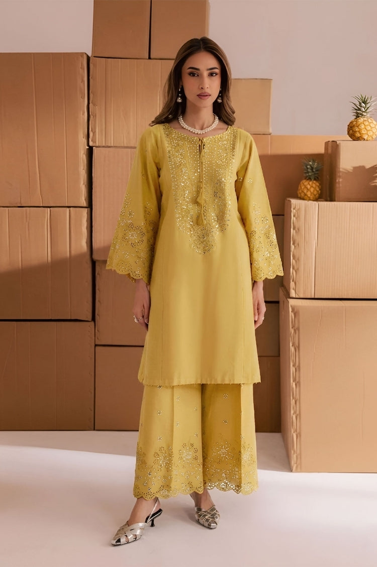 BATIK-2PC LAWN EMBROIDERED SHIRT WITH LAWN TROUSER-W.J-183