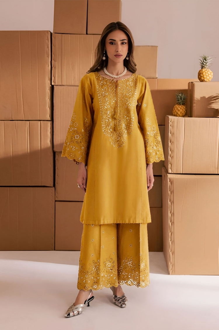 BATIK-2PC LAWN EMBROIDERED SHIRT WITH LAWN TROUSER-W.J-185
