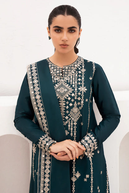 JAZMIN-3PC LAWN EMBROIDERED SHIRT WITH BAMBER CHIFFON EMBROIDRED DUPATTA & TROUSER-W.J-1621