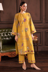 BATIK-2PIECE DHANAK EMBROIDERED SHIRT WITH DHANAK EMB TROUSER-WJ-15130