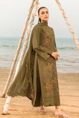 RANG RASIYA-3PC LAWN EMBROIDERED SHIRT WITH CHIFFON EMBROIDERED DUPATTA & TROUSER-W.J-4514