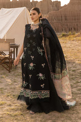 RANG RASIYA-3PC LAWN EMBROIDERED SHIRT WITH KHADDI NET EMBROIDERED DUPATTA AND TROUSER-W.J-4661