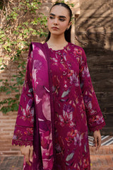 BAROQUE-3PC KHADDAR PRINTED SHIRT WITH KHADDAR PRINTED DUPATTA AND PRINT TROUSER-W.J-2646