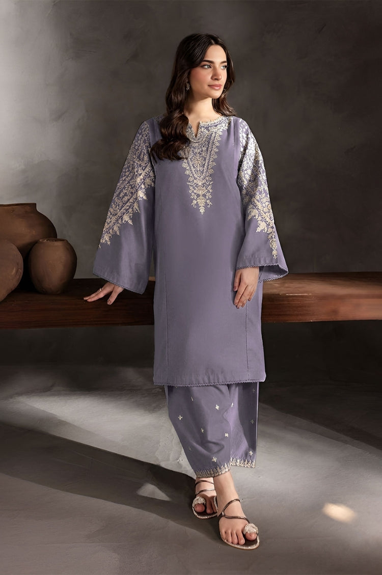 BATIK-2PC LAWN EMBROIDERED SHIRT WITH LAWN TROUSER-W.J-263