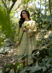 ELAF-3PC DHANAK EMBROIDERED SHIRT WITH WOOL PRINTED EMB SHAWL AND TROUSER-W.J-5085