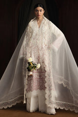 ZARA SHAHJAHAN-3PC LAWN EMBROIDERED SHIRT WITH KHADDI NET EMB DUPATTA AND EMB TROUSER-W.J-4893