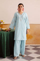 GARNET-2PC LAWN EMBROIDERED SHIRT WITH LAWN TROUSER-W.J-237