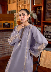URGE-2PC LAWN SEQUIN EMBROIDERED SHIRT WITH EMB TROUSER-W.J-84