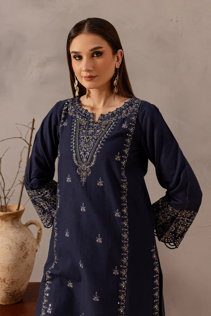 BATIK-2PC SEQUIN LAWN EMBROIDERED SHIRT WITH SEQUIN LAWN EMBROIDERED TROUSER-W.J-1650